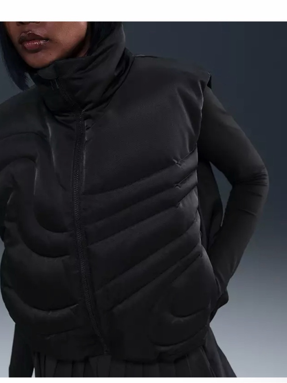 Nike Women's Sportswear Swoosh Series Oversized Down Vest $225 retails
